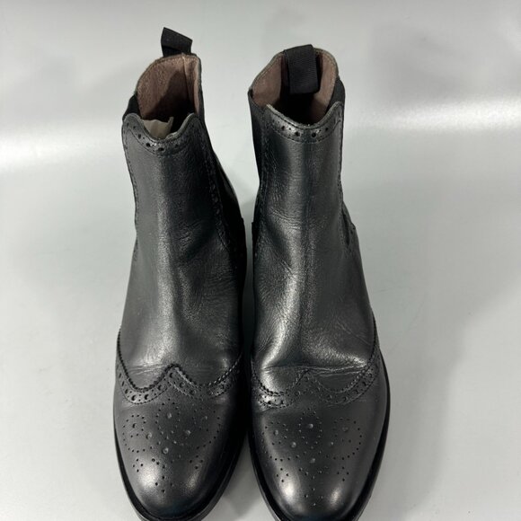 Leonardo Principi Black Leather Ankle Boots, Size 36 - Picture 4 of 9